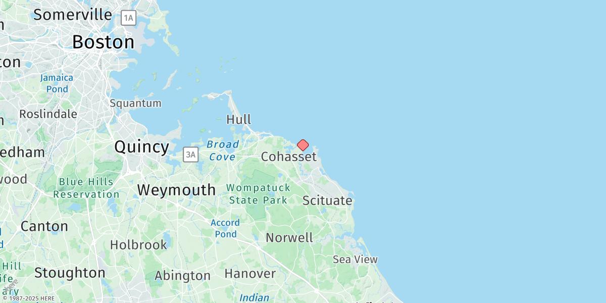 Map of Cohasset Harbor (White Head)