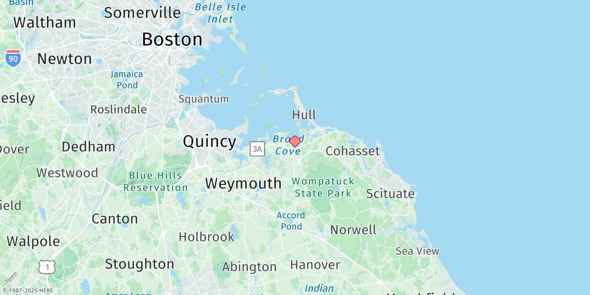 Map of Hingham