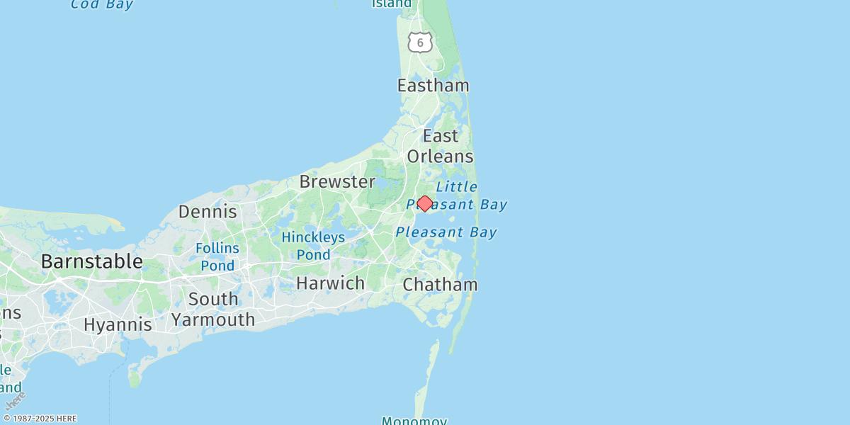 Map of Pleasant Bay