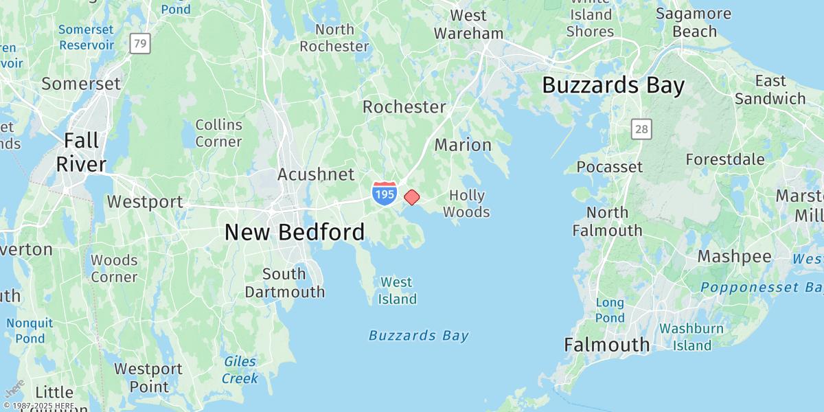 Map of Mattapoisett, Mattapoisett Harbor