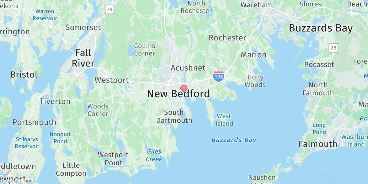 Map of New Bedford
