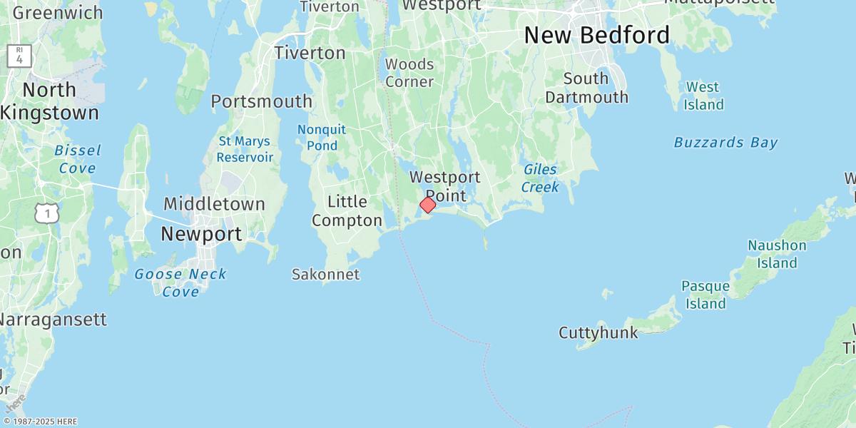 Map of Westport Harbor