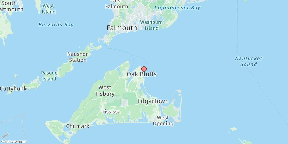 Map of Oak Bluffs