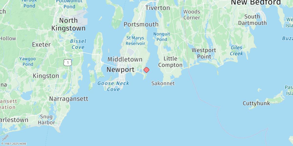 Map of Sachuest, Flint Point