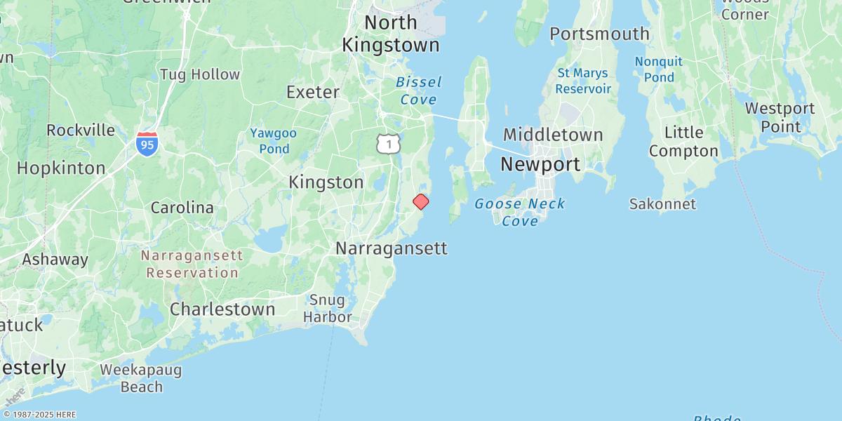 Map of Watson Pier, Boston Neck