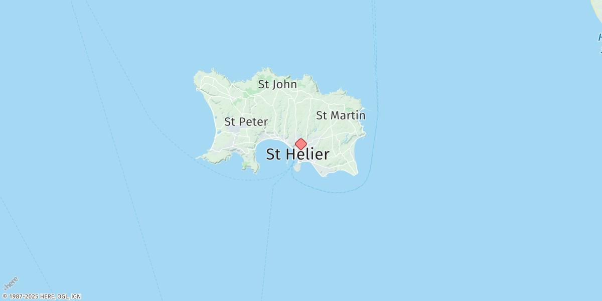 Map of St. Helier