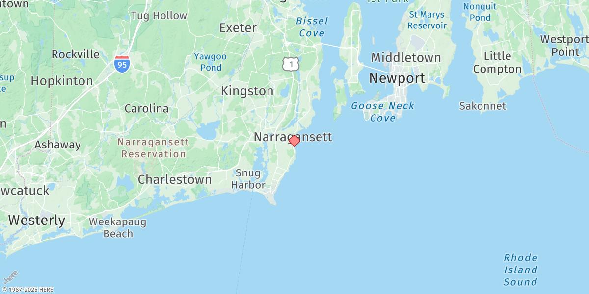 Map of Narragansett Pier