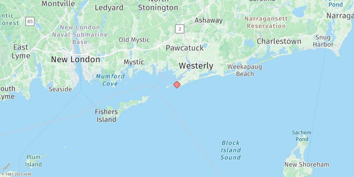 Map of Watch Hill Point
