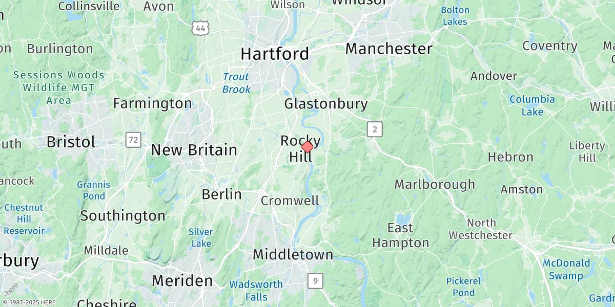 Map of Rocky Hill