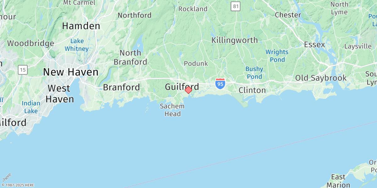 Map of Guilford Harbor