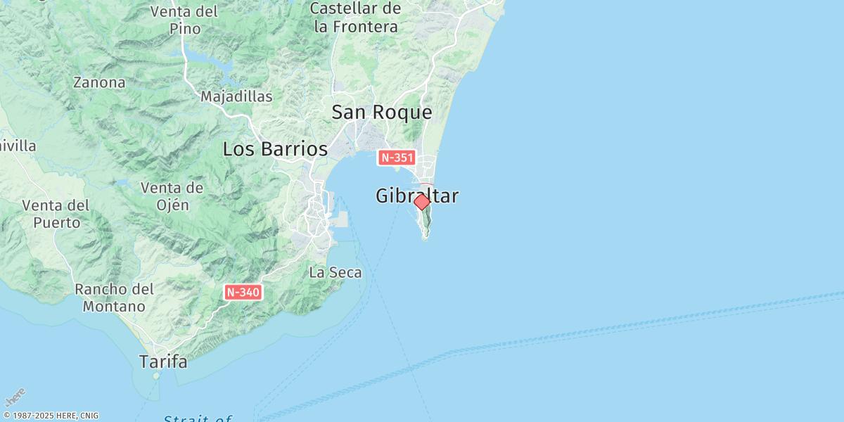 Map of Gibraltar