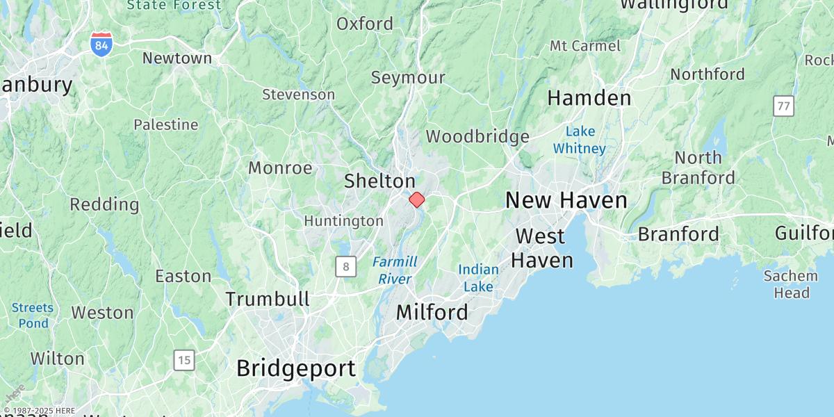 Map of Shelton