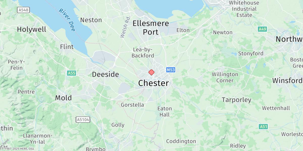 Map of Chester
