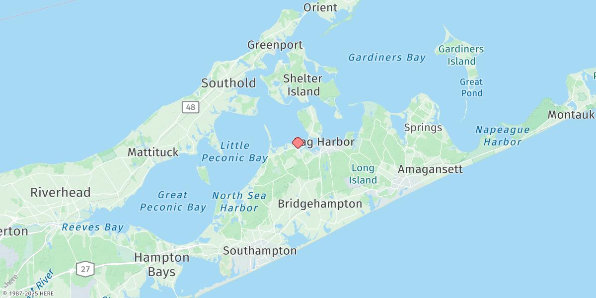 Map of Noyack Bay