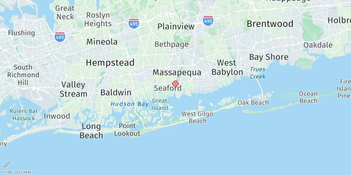 Map of Biltmore Shores, South Oyster Bay