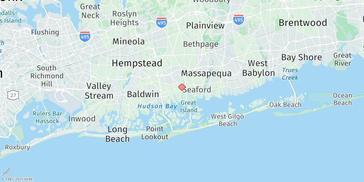 Map of Bellmore, Bellmore Creek