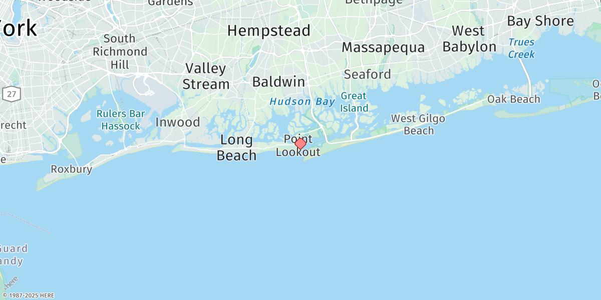 Map of Jones Inlet (Point Lookout)