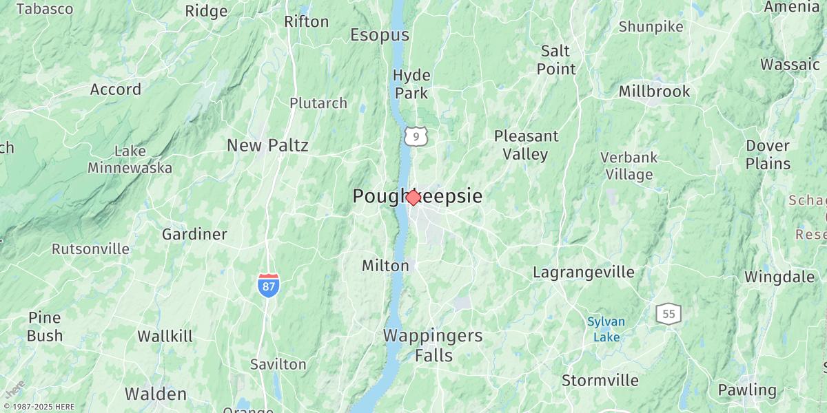 Map of Poughkeepsie