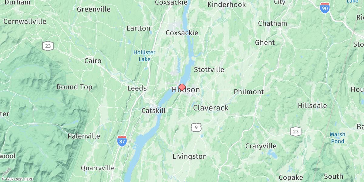 Map of Hudson