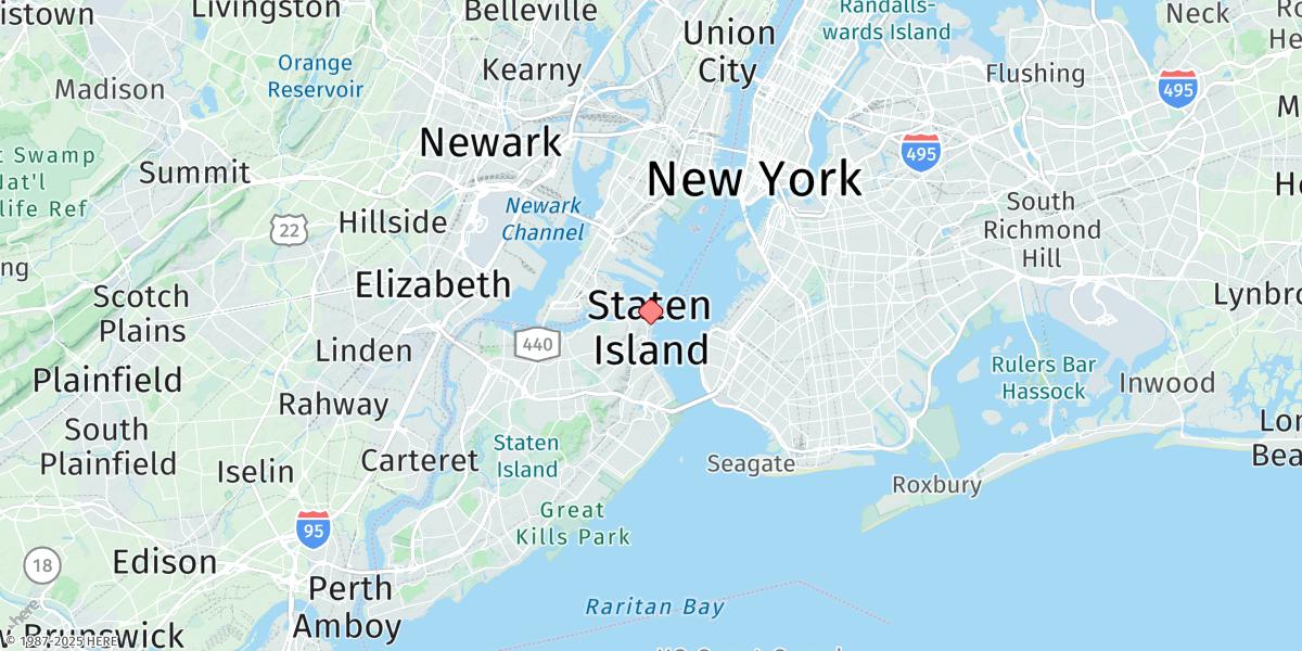 Map of St. George, Staten Island
