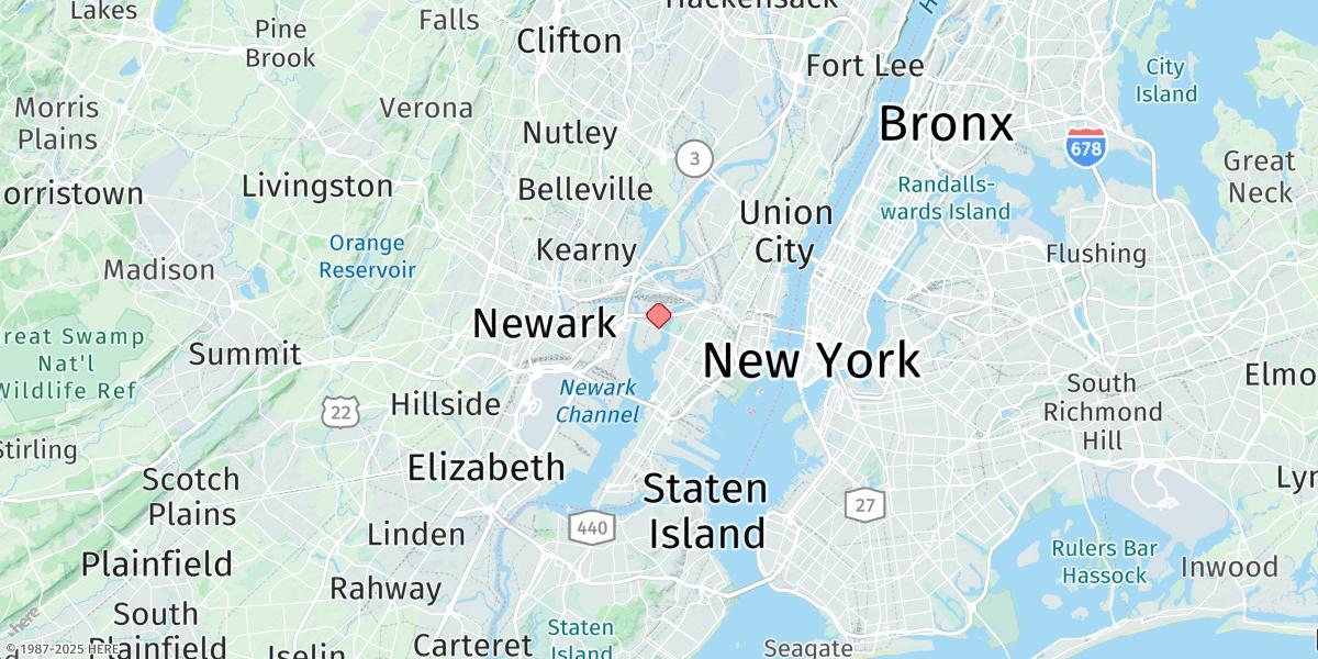 Map of Kearny Point