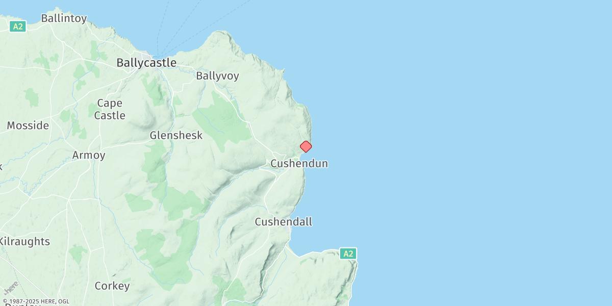 Map of Cushendun