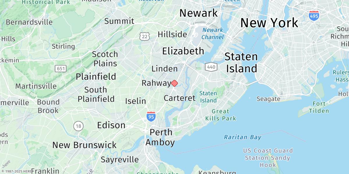 Map of Rahway River, Rr. Bridge