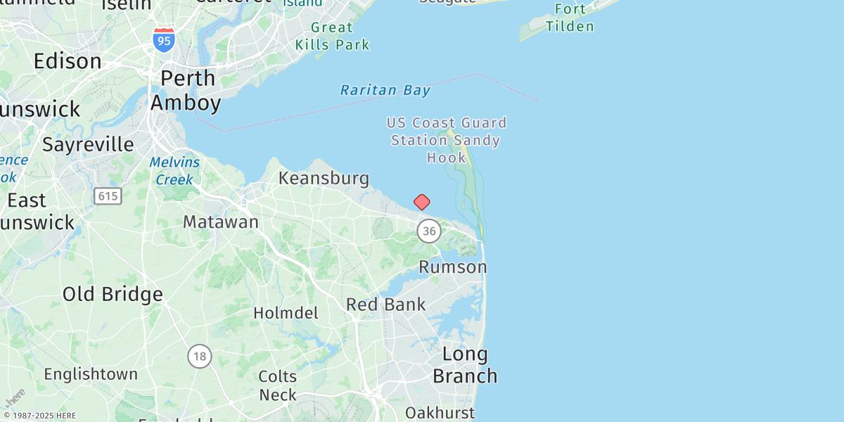 Map of Atlantic Highlands