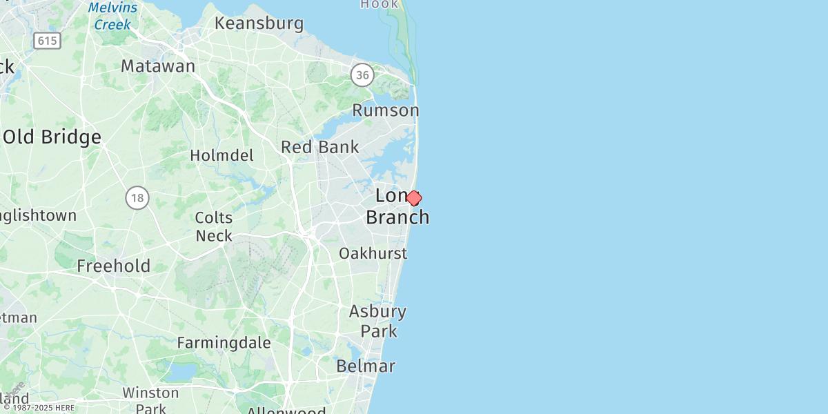 Map of Long Branch (Fishing Pier)