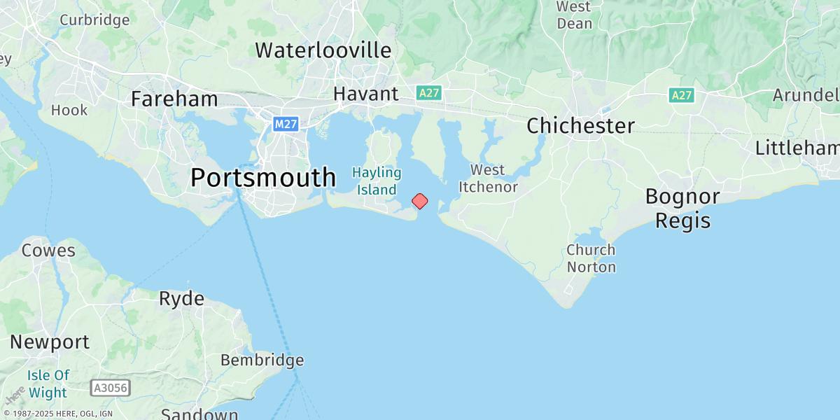 Map of Chichester Harbour (Entrance)