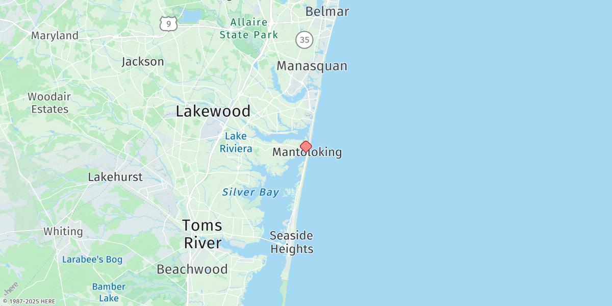 Map of Mantoloking