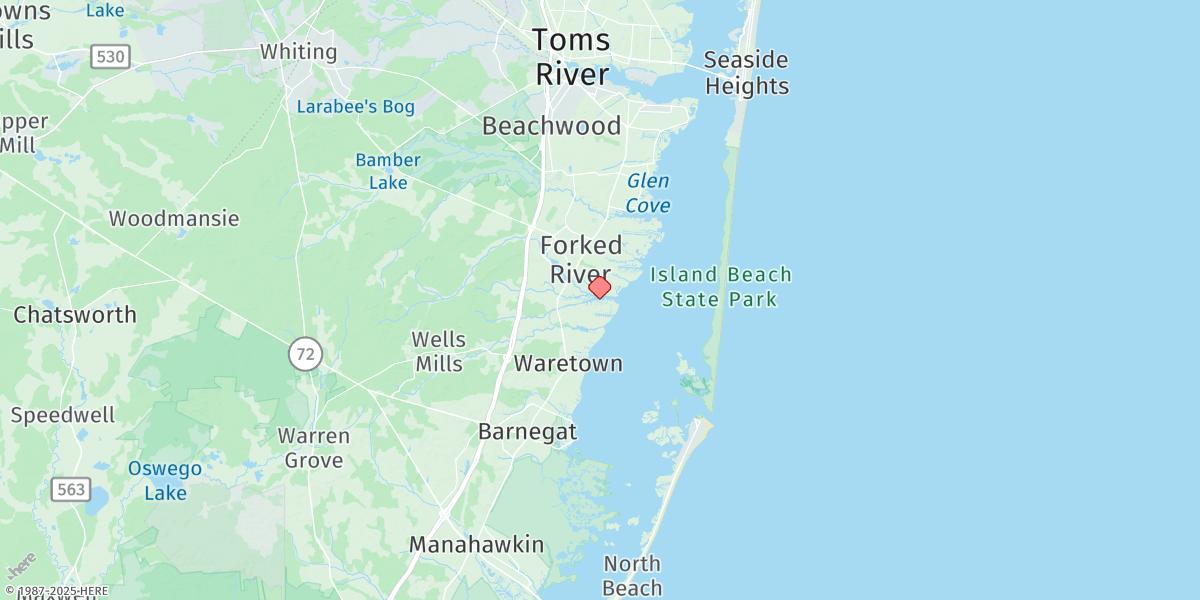 Map of Forked River