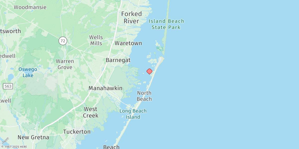 Map of Loveladies Harbor