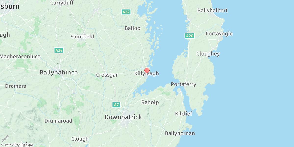 Map of Killyleagh