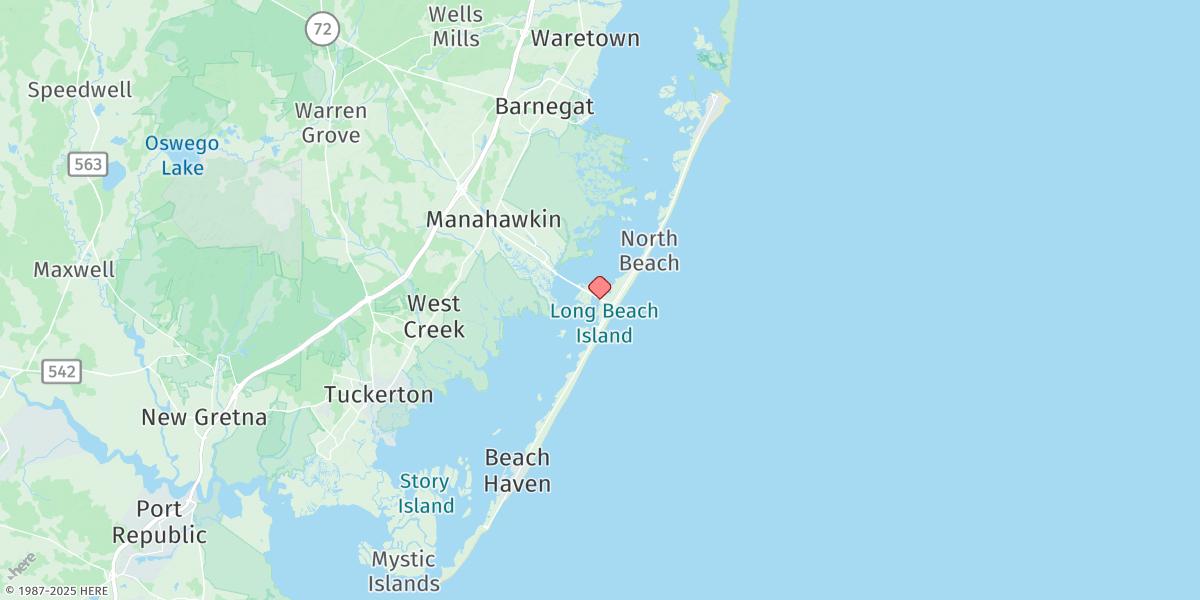 Map of Manahawkin Drawbridge