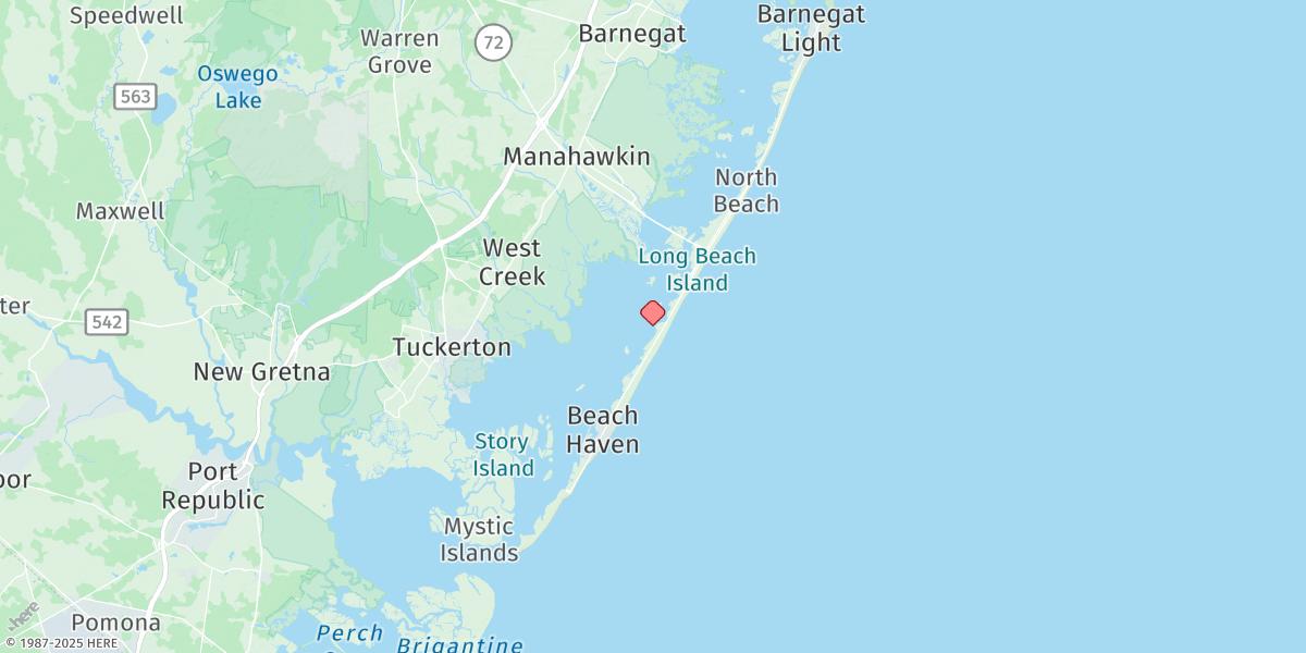Map of Beach Haven Crest