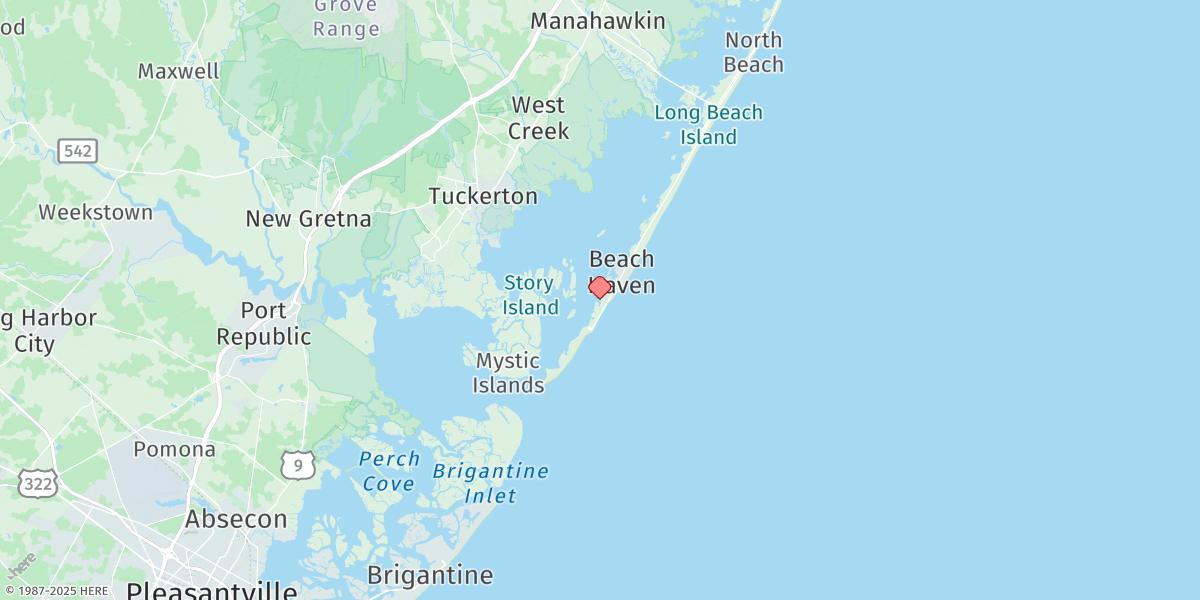 Map of Beach Haven Coast Guard Station