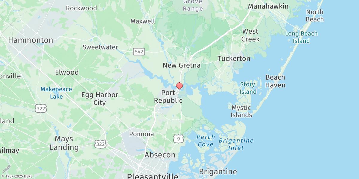 Map of Chestnut Neck Boat Yard