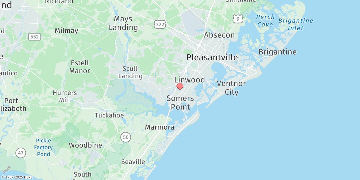 Map of Steelmanville, Patcong Ck., 2.5 Nm Above Ent.