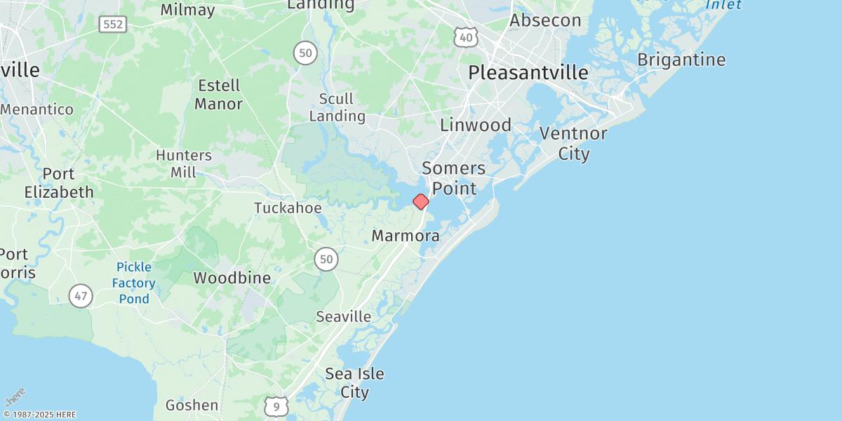 Map of Beesleys Point