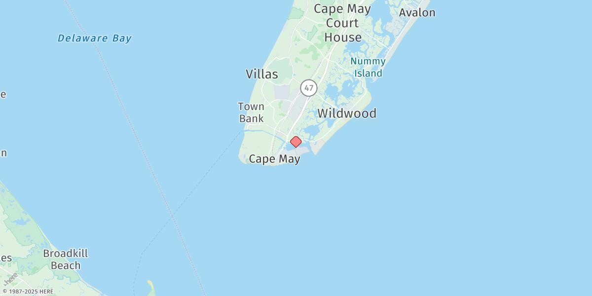 Map of Cape May Harbor