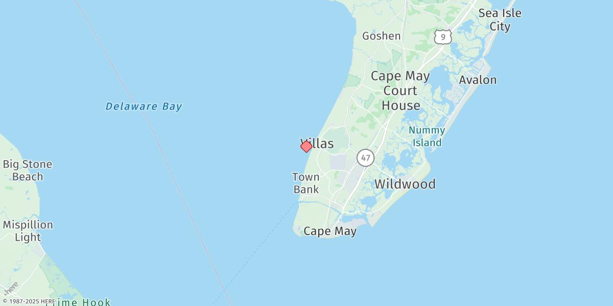 Map of North Highlands Beach