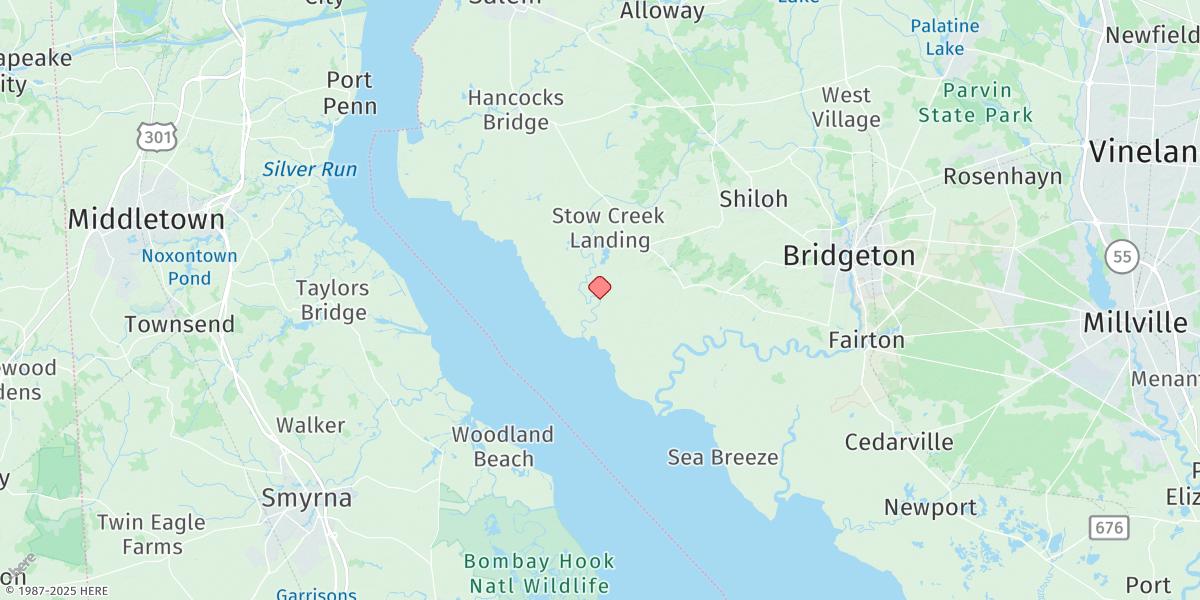 Map of Stathems Neck, Stow Creek, N.j.
