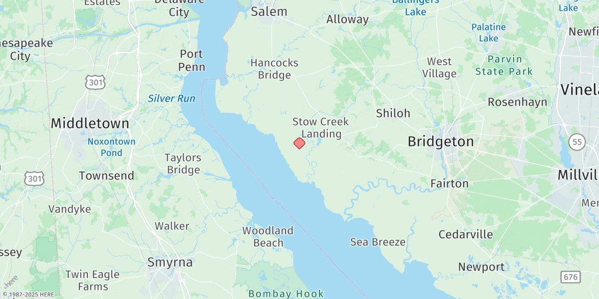 Map of Pine Island, Malapartis Creek, N.j.