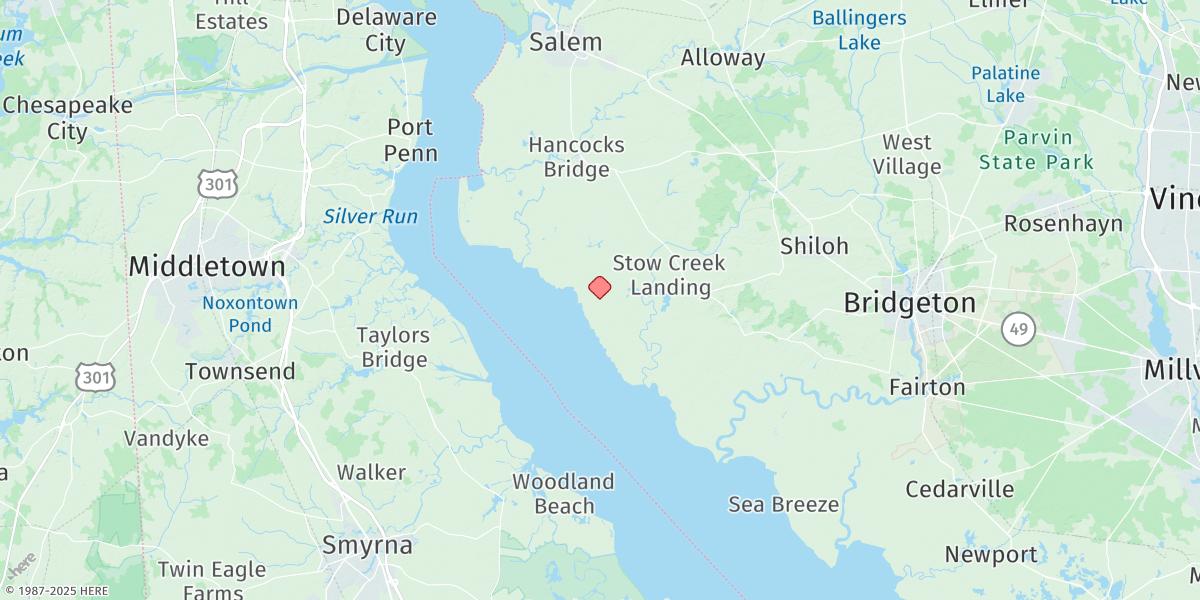 Map of 1 N.mi. Above Entrance, N.j.