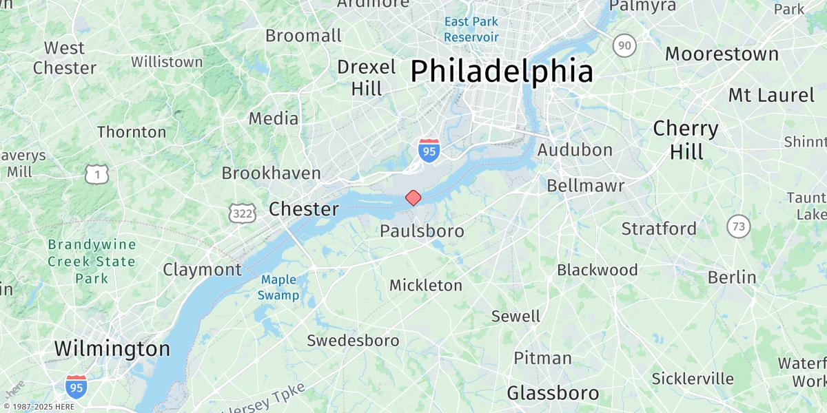 Map of Billingsport, N.j.