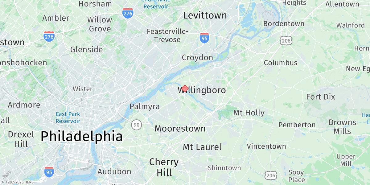 Map of Bridgeboro