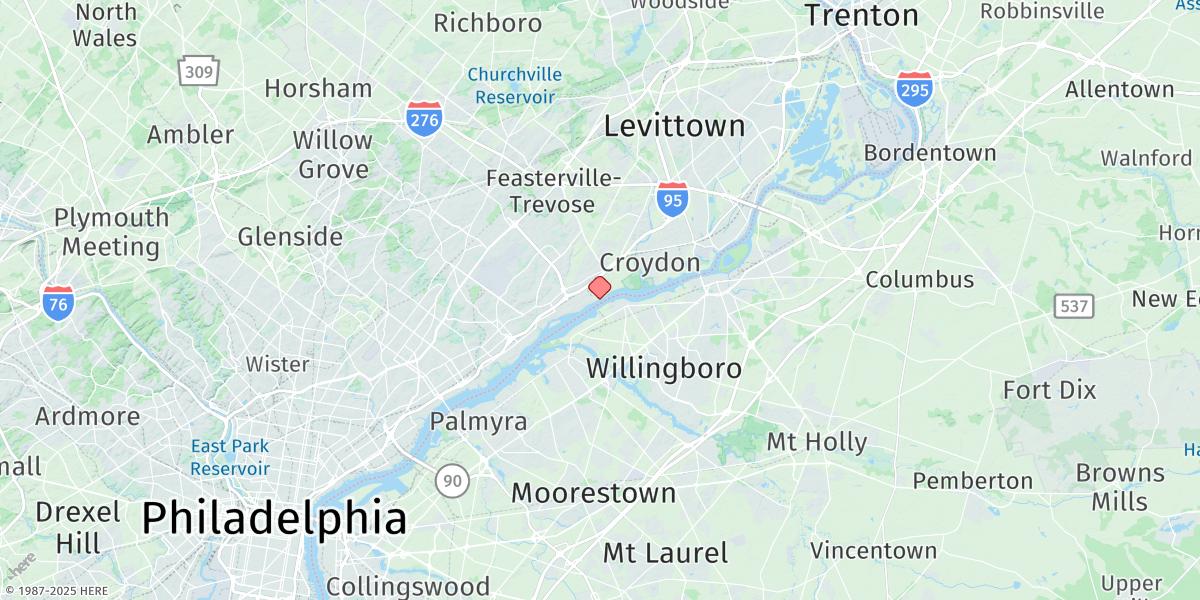 Map of Cornwells Heights, Pa.