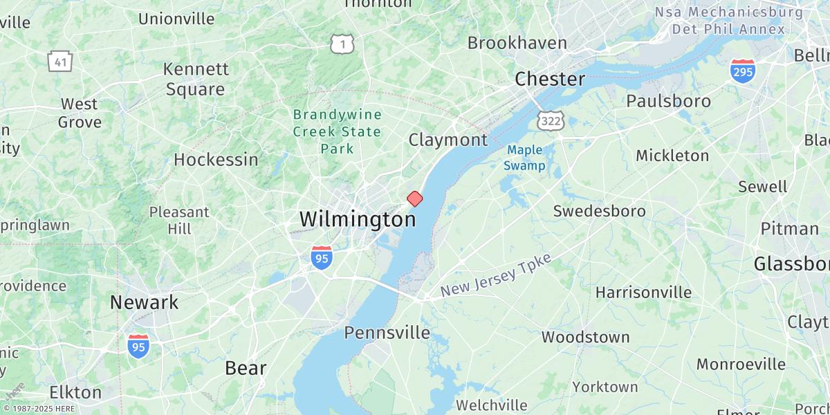 Map of Edgemoor, Del.