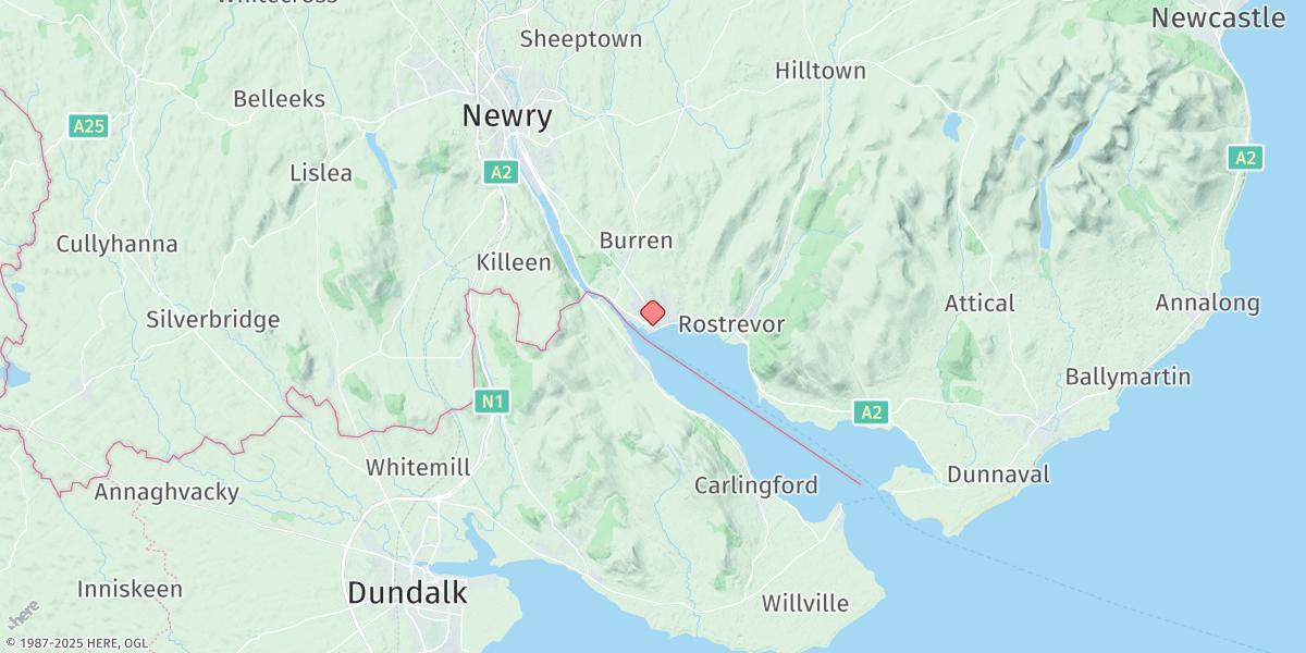 Map of Warrenpoint